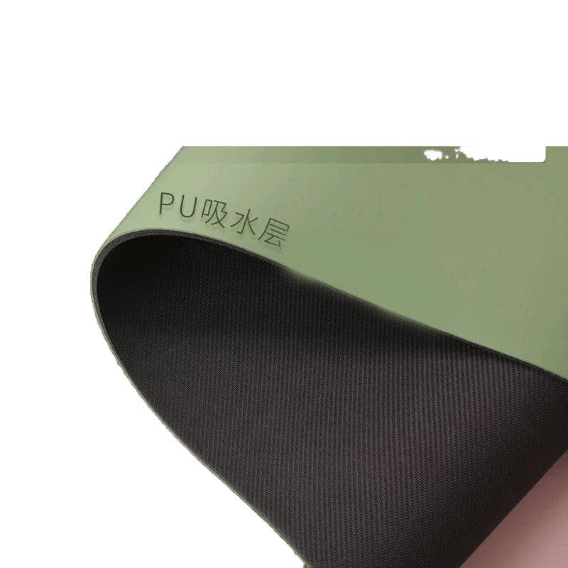 Thickened oval rubber yoga mat