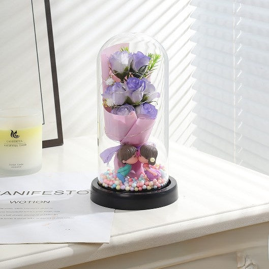 Bouquet soap flower night light